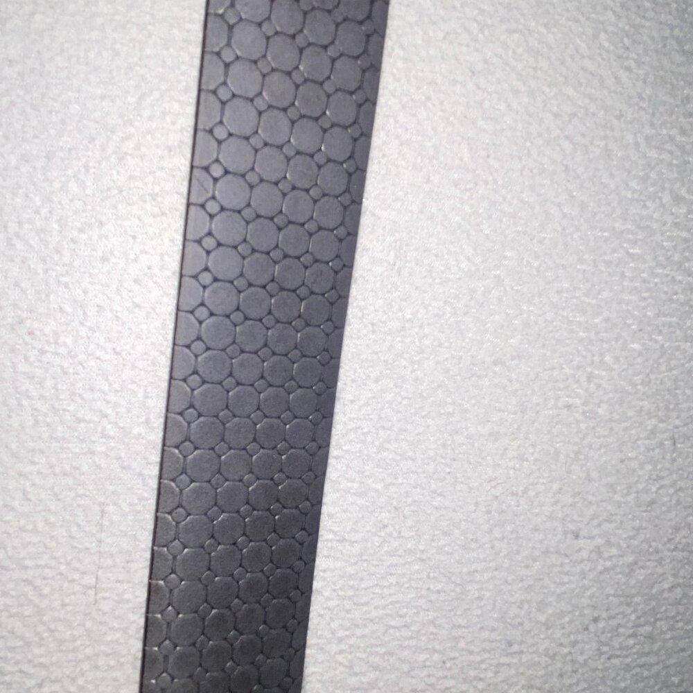 Mezlan Italy Leather Belt Brown 34 Croc Embossed Designer Dress Belt - Picture 2 of 7